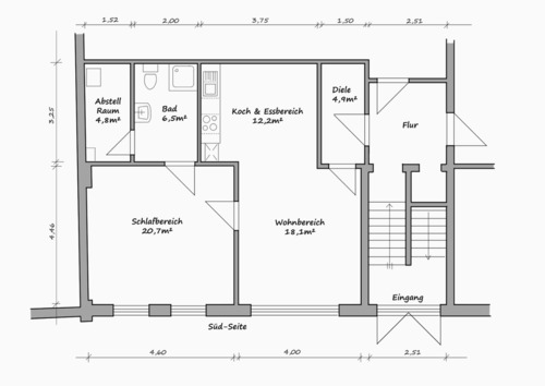 Foto - 2-Zimmer-Wohnung [67m²] in ruhiger und sehr zentraler Lage