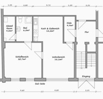 2-Zimmer-Wohnung [67m²] in ruhiger und sehr zentraler Lage - Süderbrarup