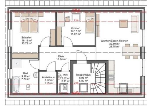 Foto - Erstbezug in idyllischer Lage - 12,00&nbsp;EUR Kaltmiete, ca.&nbsp; 79,00&nbsp;m&sup2;