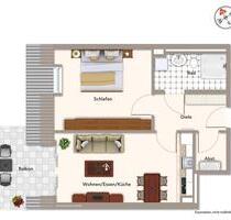Wohnen für Senioren: Schicke Wohnung in Tübinger Halbhöhenlage - Tübingen Schönblick / Winkelwiese Wohnen für Senioren: Schicke Wohnung in Tübinger Halbhöhenlage - Tübingen Schönblick / Winkelwiese