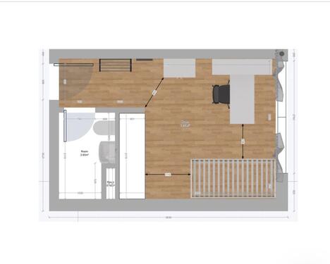 Foto - Möbliertes Apartment mit Balkon oder Terrasse