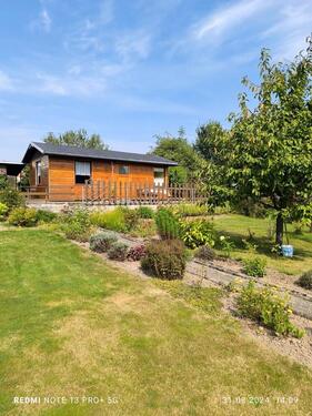 Foto - schöner Garten mit großer Laube in gepflegter Anlage zu vergeben