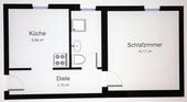 Foto - helle 1 Zimmer Wohnung in zentraler Lage im Dachgeschoss