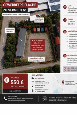 Foto - Gewerbefläche mit Carports & Containern zu vermieten