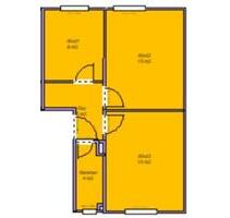 Zwei-Raum-Wohnung Hochparterre, Gasheizung, GartenKamin möglich - Treuenbrietzen