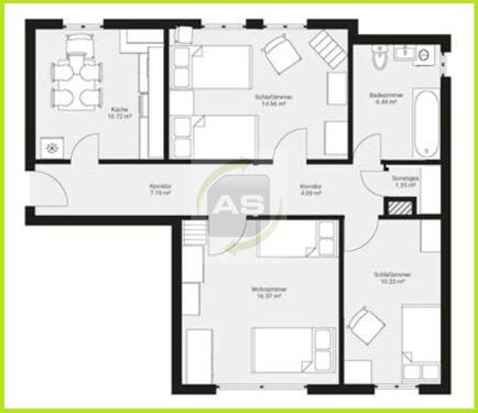 Foto - Etagenwohnung zur Miete in Zwickau