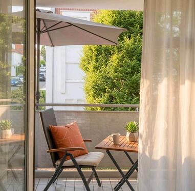 Foto - Provisionsfrei: Helle 3-Zimmer-Wohnung, West-Loggia, Carport