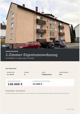 Foto - ✅Helle 2-Zimmer-Eigentumswohnung in ruhiger Lage Rottwei Haus