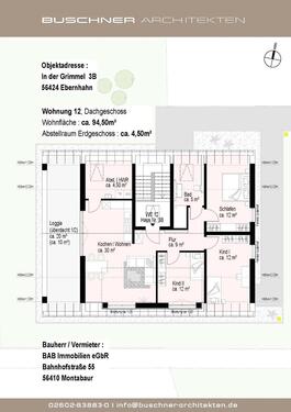Foto - Wohnung in Ebernhahn 94,5 qm ab 1.10.2025 zu vermieten! WB-Schein!!!