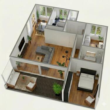 Foto - Kernsanierte 3-Zimmer Penthouse Wohnung (125qm) Isernhagen