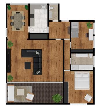 Foto - 3 Zimmer Erdgeschoßwohnung zur Miete in Isernhagen