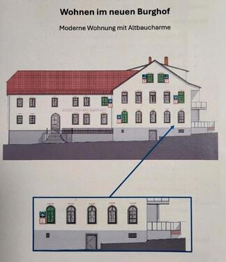 Foto - Wohnen im neuen Burghof, Moderne Whg. 4 Zi. 130 qm