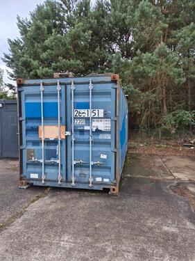 Foto - Lager Container Garage 20' Fuß Überseecontainer Halle Stellplatz