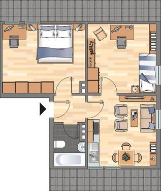 Foto - 2 Zimmer Etagenwohnung zur Miete in Weißenthurm