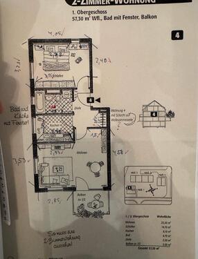 Foto - 2 Zimmer Wohnung mit Balkon - ab sofort beziehbar