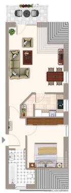 Foto - Etagenwohnung zur Miete in Rüsselsheim am Main