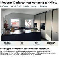 Lichtdurchflutete und moderne DG-Wohnung in NSU Kernstadt mit TG - Neckarsulm