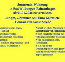 2 Zimmer-Souterrainwohnung, 67qm, Bad Wildungen-Reitzenhagen