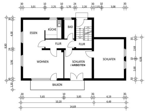 Foto - 3- Zi EG Wohnung mit Balkon und Gartennutzung in Lindenholzhausen
