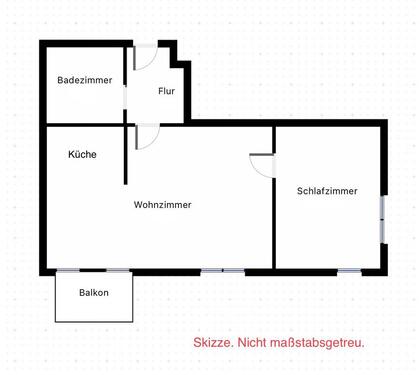 Foto - Moderne und freundliche 2-Zimmer-Wohnung mit EBK und Balkon