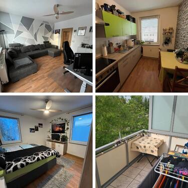 Foto - Schöne 3-Zimmer-Wohnung der SWG Balkon Einbauküche möbliert