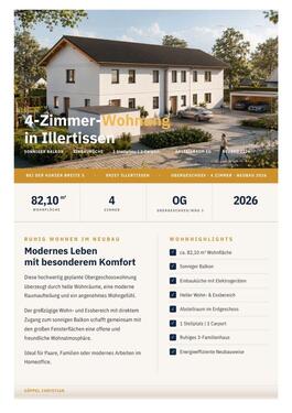Foto - 4-Zimmerwohnung Erstbezug Illertissen Obergeschoss