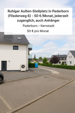 Foto - Vermietung von zwei Außenstellplätzen in Paderborn (Fliederweg)