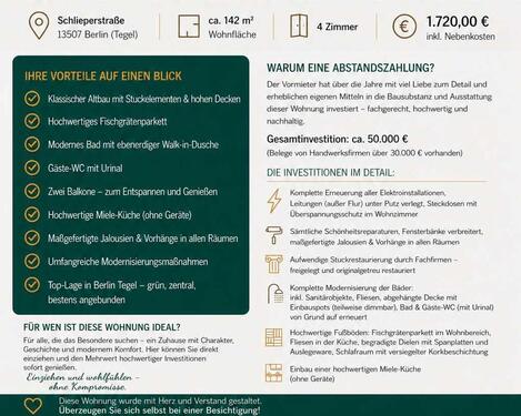 Foto - 4 Zimmer Etagenwohnung zur Miete in Berlin