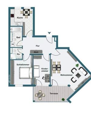 Foto - Helle 3-Zimmer-Wohnung in Unterföhring ab Februar - 86qm