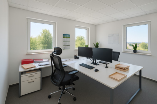 Foto - Mz Büro fester Arbeitsplatz inkl. Aktenschrank