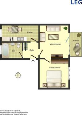 Foto - 2 Zimmer Etagenwohnung zur Miete in Ahlen