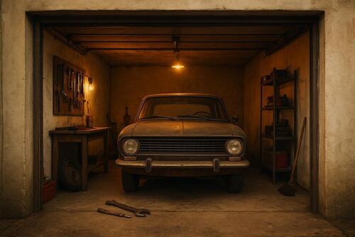 Foto - Garage in Freiberg zu vermieten – mit Strom, Licht