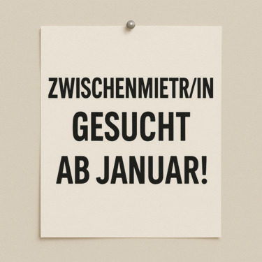 Foto - Zimmer zur Zwischenmiete – Ab Januar