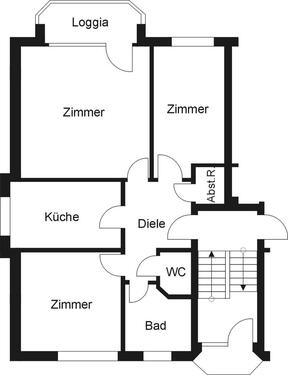 Foto - Etagenwohnung zur Miete in Duisburg