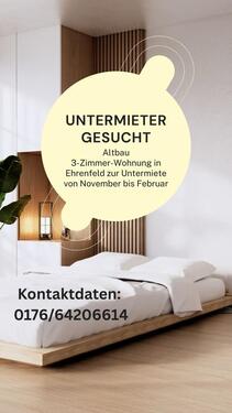 Foto - Altbauwohnung in Ehrenfeld Nov-Feb Untermiete