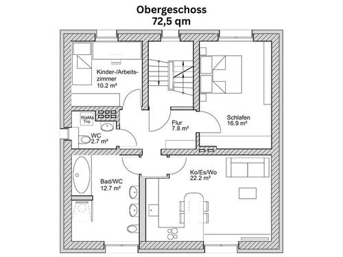 Foto - 3 Zimmer Etagenwohnung zur Miete in Am Mellensee