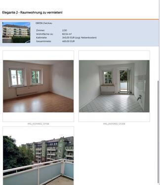 Foto - 2 Zimmer Etagenwohnung zur Miete in Kolkwitz