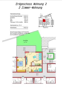 Foto - 2 Zimmer Erdgeschoßwohnung in Memmingen