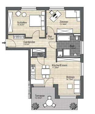 Foto - Etagenwohnung in Herrischried zur Miete