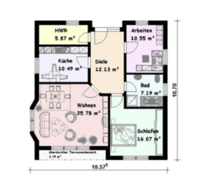 Foto - 3 Zimmer Bungalow zum Kaufen in Süderholz