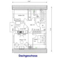 3-Zi-Whg im DG. Zu vermieten - 550,00&nbsp;EUR Kaltmiete, ca.&nbsp; 63,00&nbsp;m&sup2; in Gerolzhofen (PLZ: 97447)
