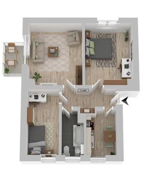 Foto - 3 Zimmer Etagenwohnung zur Miete in Zeitz