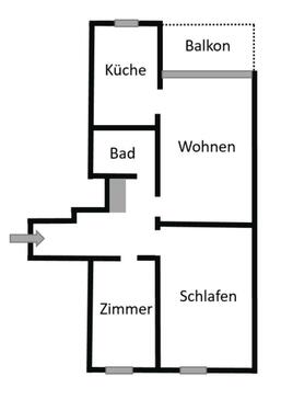 Foto - Etagenwohnung zur Miete in Frankfurt am Main