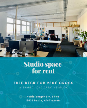 Foto - 2 freie Plätze in kreativen Co-Working Studio in Alt-Treptow