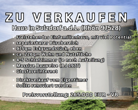 Foto - Haus in der Rhön (großes Grundstück, Büroräume & Potential)