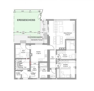 Foto - Erstbezug nach Kernsanierung - Helle 4-Zimmer-Wohnung mit Garten