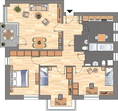 Foto - 4 Zimmer Etagenwohnung in Wilhelmshaven