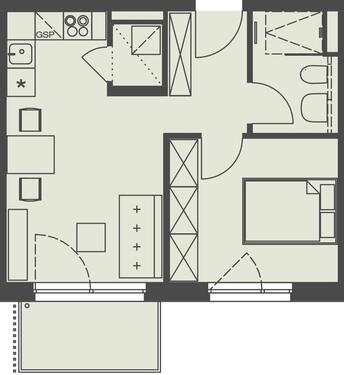 Foto - Moderne 2‑Zimmer Balkonwohnung in Wustermark