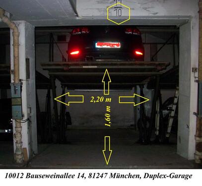 Foto - Duplex Tiefgaragenplatz unten München Obermenzing