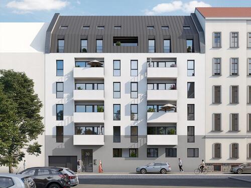 Foto - Zentrale 2-Zimmer-Wohnung in Leipzig mit grünem Innenhof